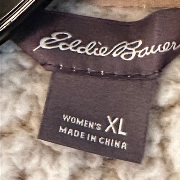 Eddie Bauer Cream Sherpa Fleece - Picture 4 of 7